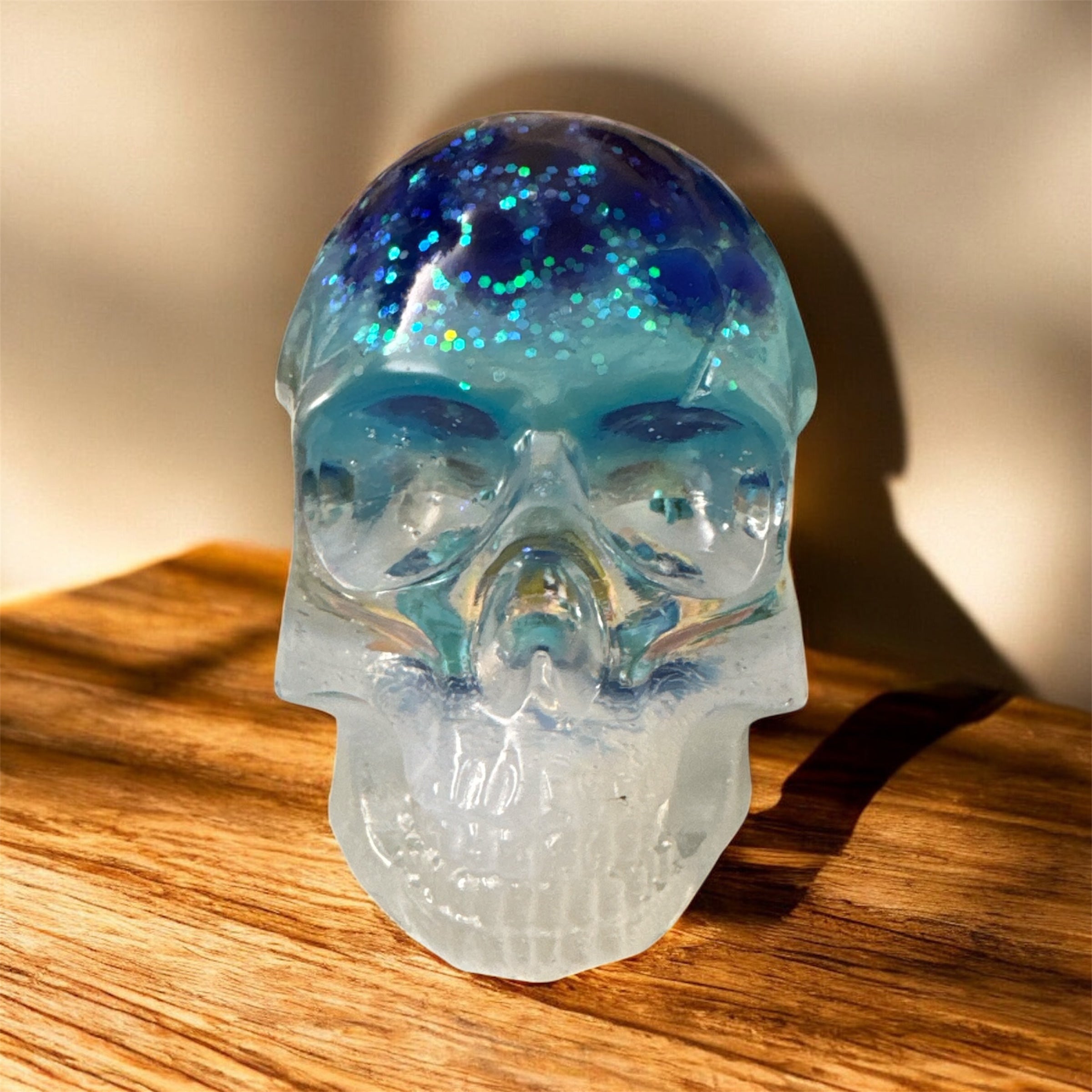 Handmade Epoxy Ocean Skully