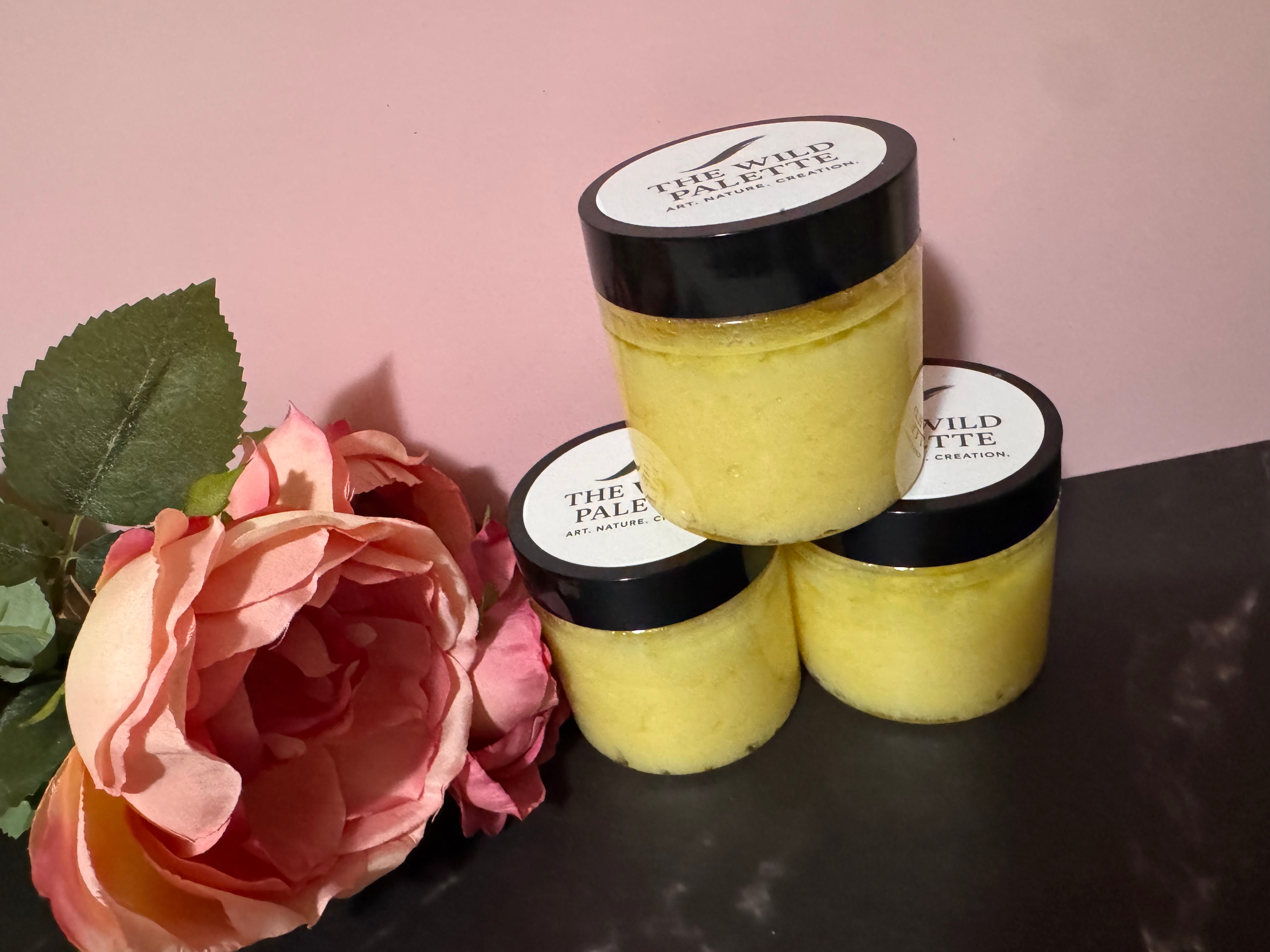 Handmade Pineapple Kiwi Jarred Sugar Scrub