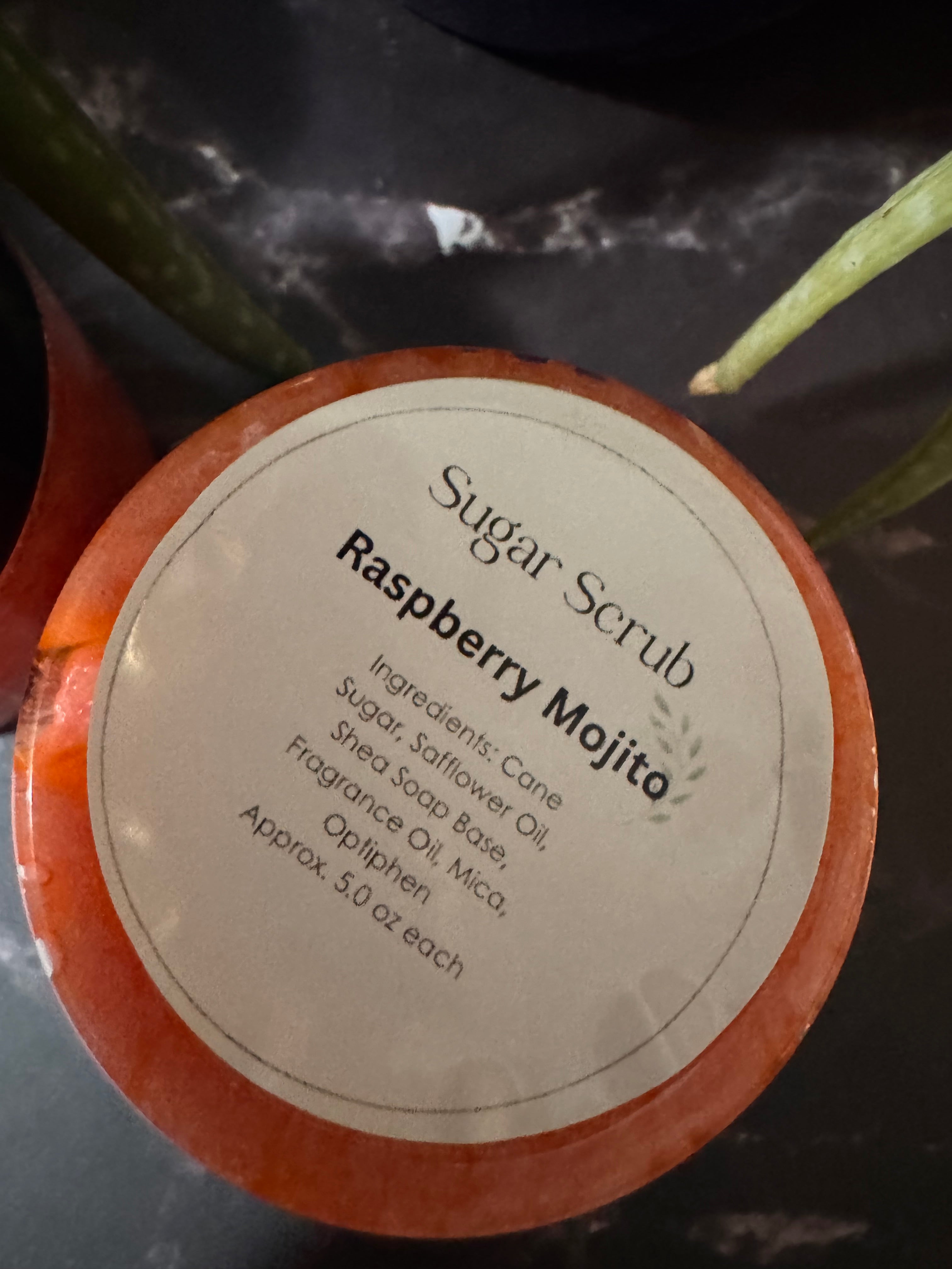 Handmade Raspberry Mojito Sugar Scrub