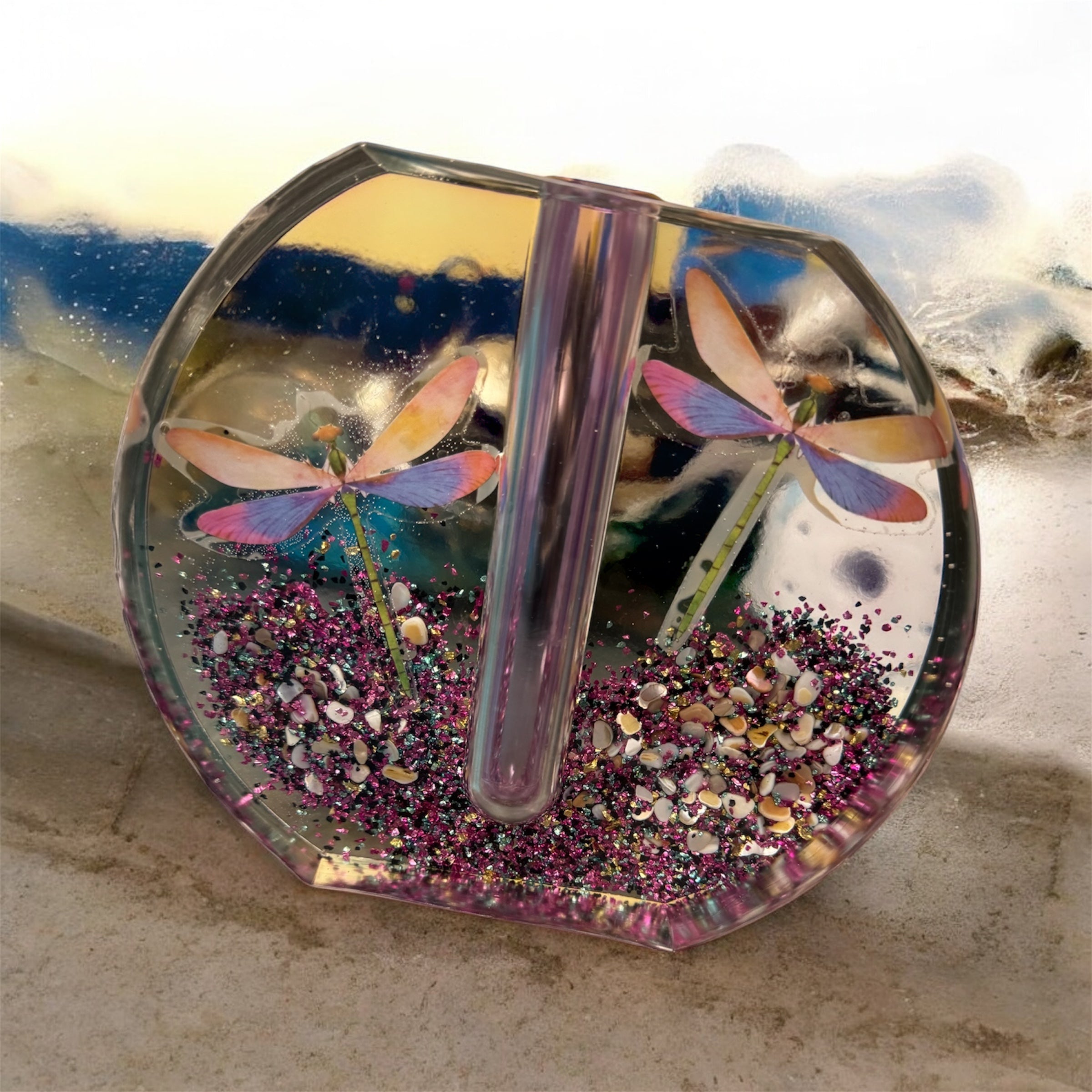 Handmade Epoxy Plant Propagation Vessel Magical Flight