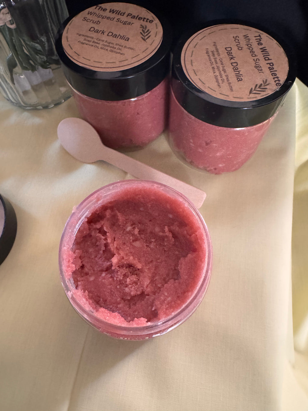 Handmade Whipped Sugar Scrub-Dark Dahlia