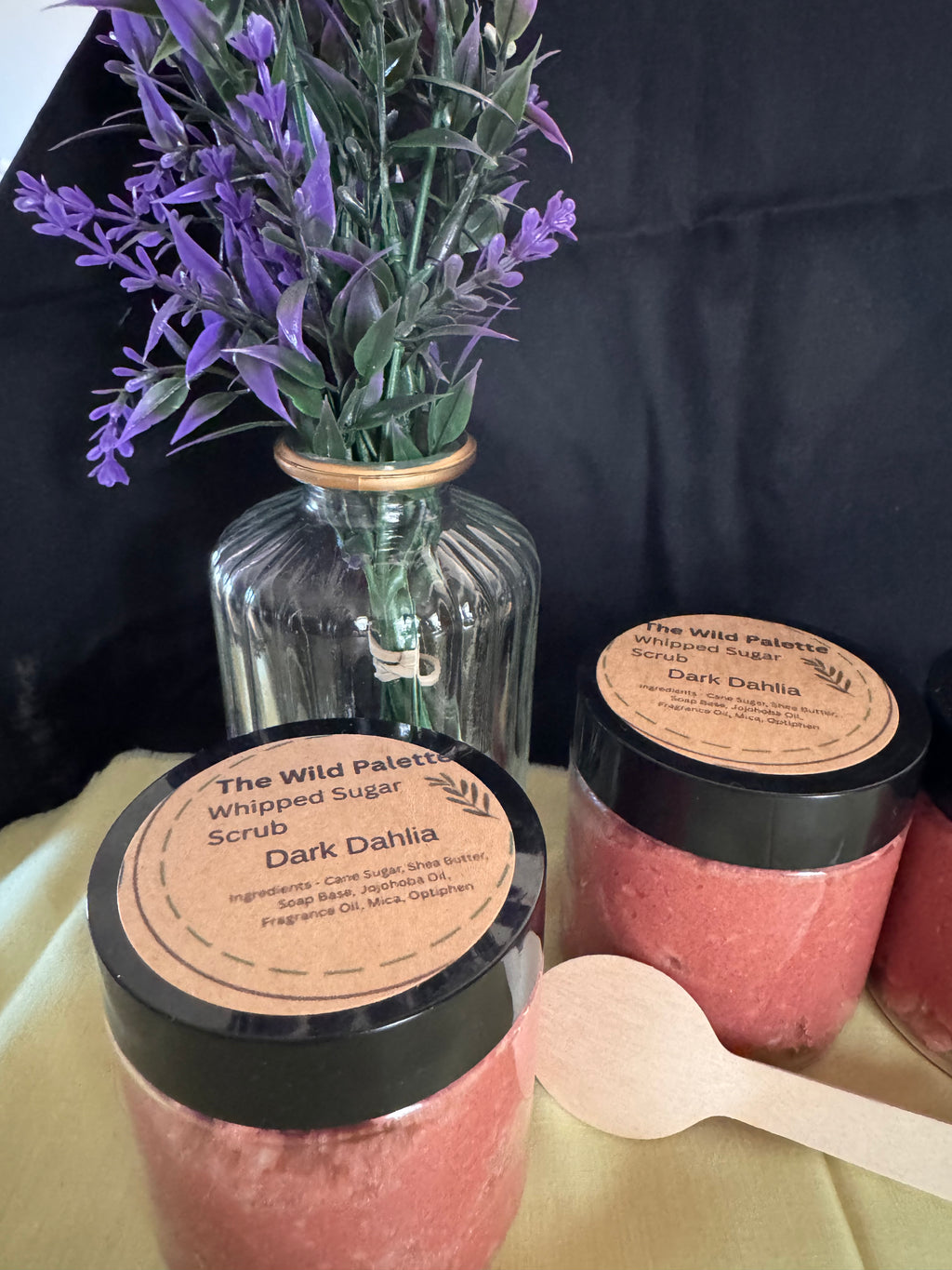 Handmade Whipped Sugar Scrub-Dark Dahlia