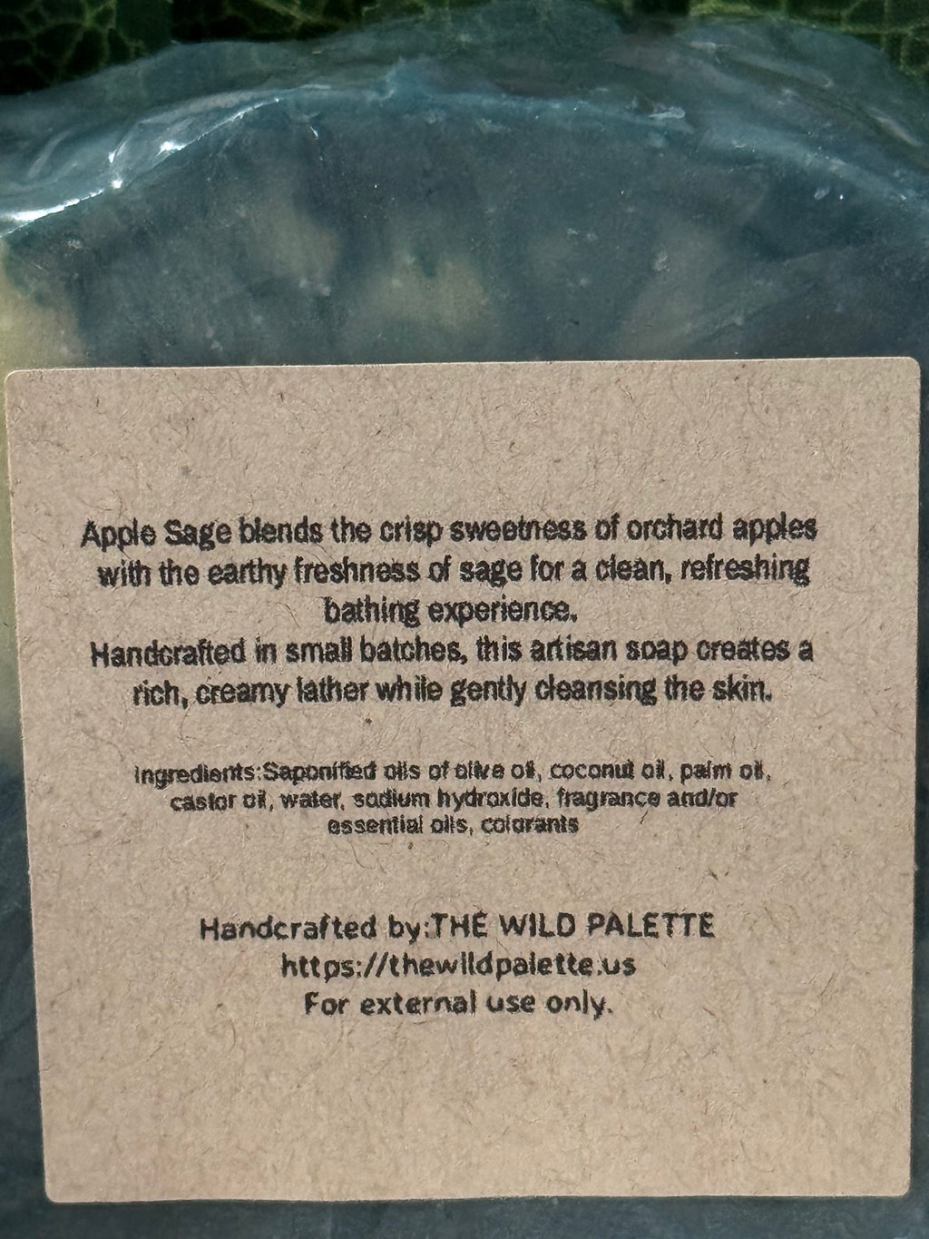 Handmade Apple Sage Soap